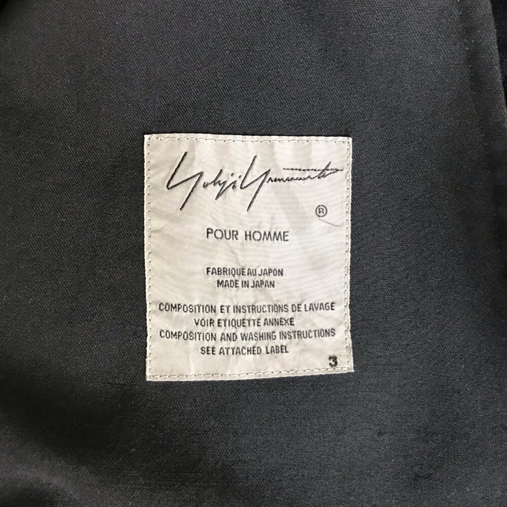 Yohji Yamamoto Pour Homme Convertible Overall - Black - Wool - Picture 12 of 14